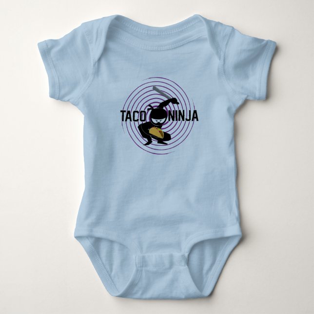 Taco Ninja Design - Baby Jersey Bodysuit (Front)