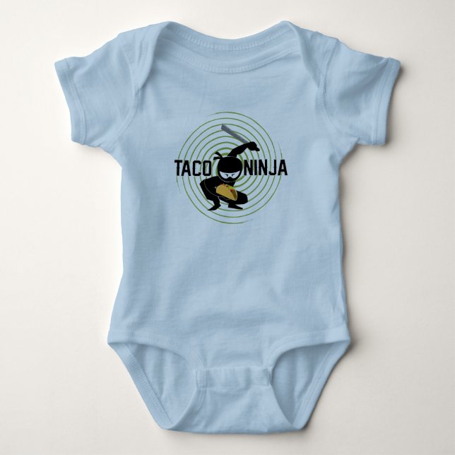 Taco Ninja Design - Baby Jersey Bodysuit (Front)