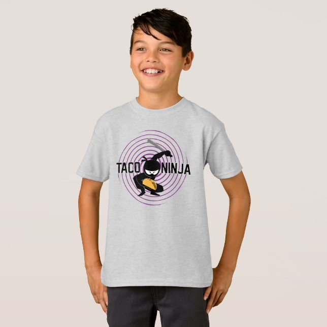 Taco Ninja Design - Kids' Basic T-Shirt (Front Full)