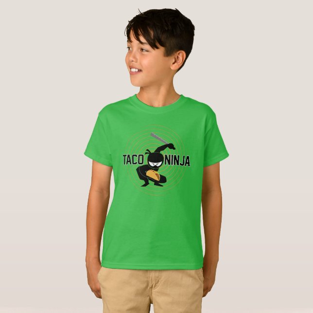 Taco Ninja Design - Kids' Basic T-Shirt (Front Full)