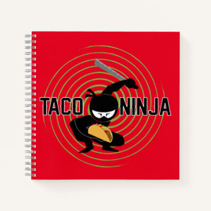 Taco Ninja Design - Spiral Notebook