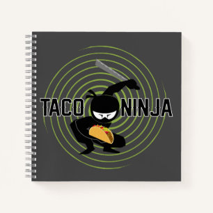 Taco Ninja Design - Spiral Notebook