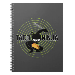 Taco Ninja Design - Spiral Photo Notebook