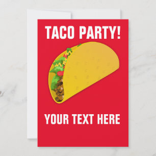 TACO PARTY INVITATIONS