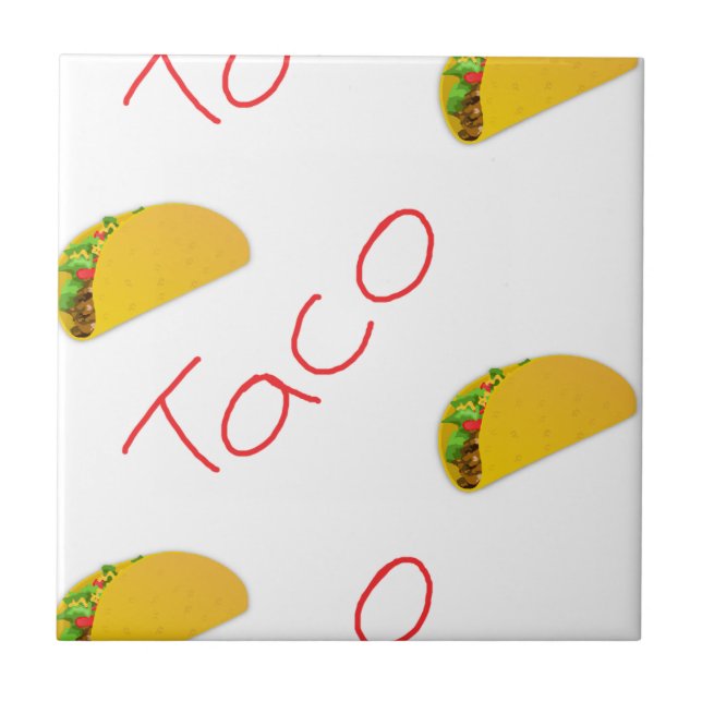 Taco pattern on tile (Front)