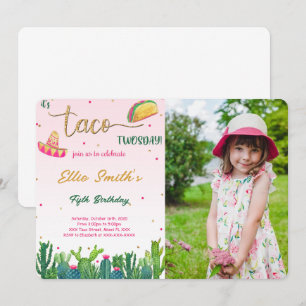 Taco Photo Invitation