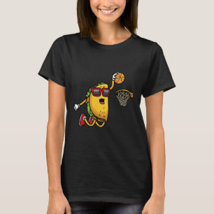 Taco Playing Sketll Mexican Cinco De Mayo Kids Men T-Shirt