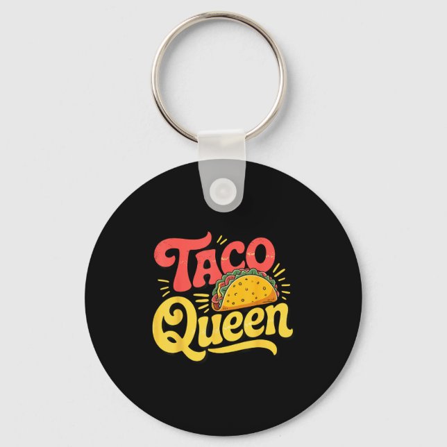 Taco queen  key ring (Front)