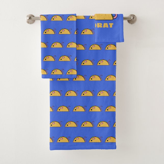 Taco Rat Bath Towel Set (Insitu)