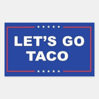 Taco Rectangular Sticker