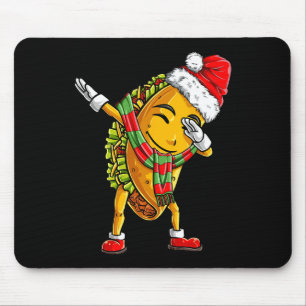 Taco Santa Christmas Kids Boys Men Dab Xmas Gifts Mouse Mat