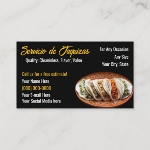 Taco Service Business Cards