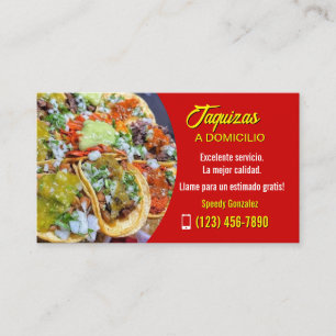 Taco service business cards