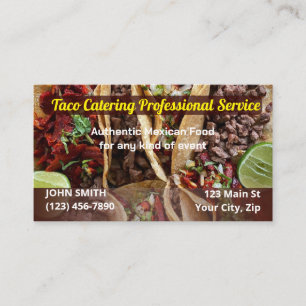 Taco Service Business Cards