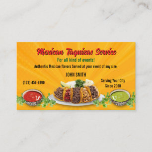 Taco Service Business Cards