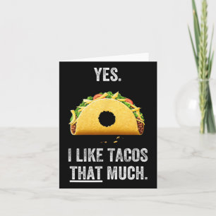 Taco Shirts For Men Funny Cinco De Mayo Mexican Fo Card