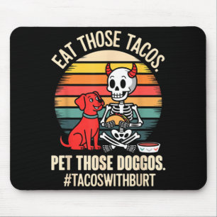Taco skeleton dog pet eat tacos doggos cinco de mouse mat