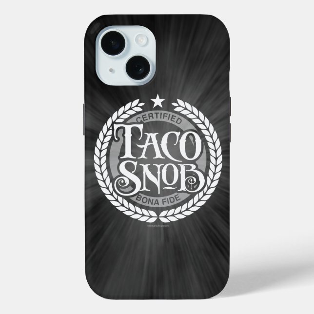 Taco Snob - funny taco lover Case-Mate iPhone Case (Back)