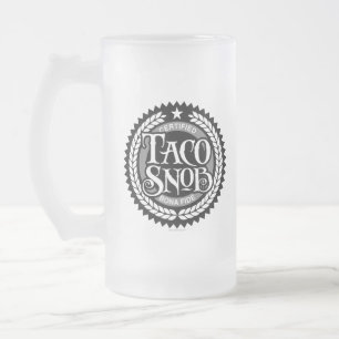 Taco Snob - funny taco lover Frosted Glass Beer Mug