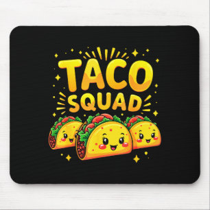 Taco squad cinco de mayo mexican food fiesta vibes mouse mat