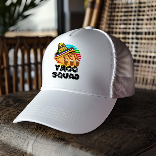 Taco Squad, Cinco de Mayo   Trucker Hat (Taco Squad Trucker Hat)