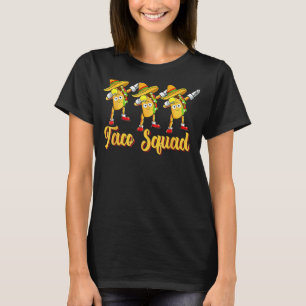 Taco Squad Cute Dabbing Taco Playing Tennis  Mexic T-Shirt