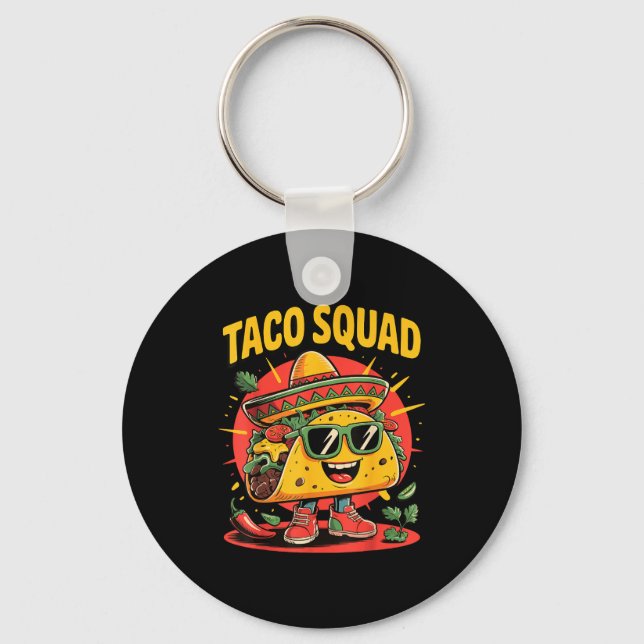 Taco squad  key ring (Front)