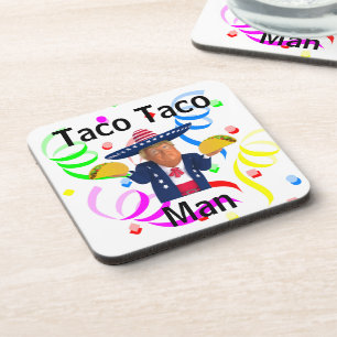 Taco Taco Man Beverage Coaster