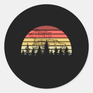 Taco Tacoma Overlanding Classic Round Sticker