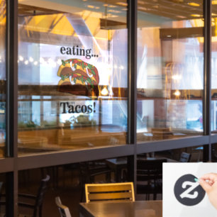 Taco Tacos Food Restaurant Window Cling