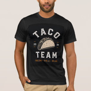 🌮 Taco Team Mexican Restaurant Staff Logo 🌮 T-Shirt