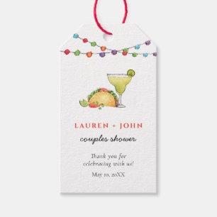 Taco & Tequila  Fiesta Couples shower Thank you Gift Tags