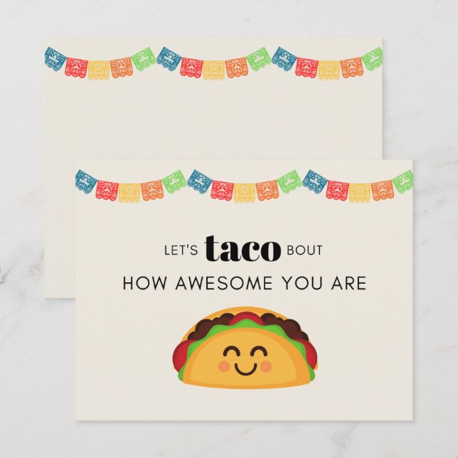 Taco Thank You Card (Front/Back)