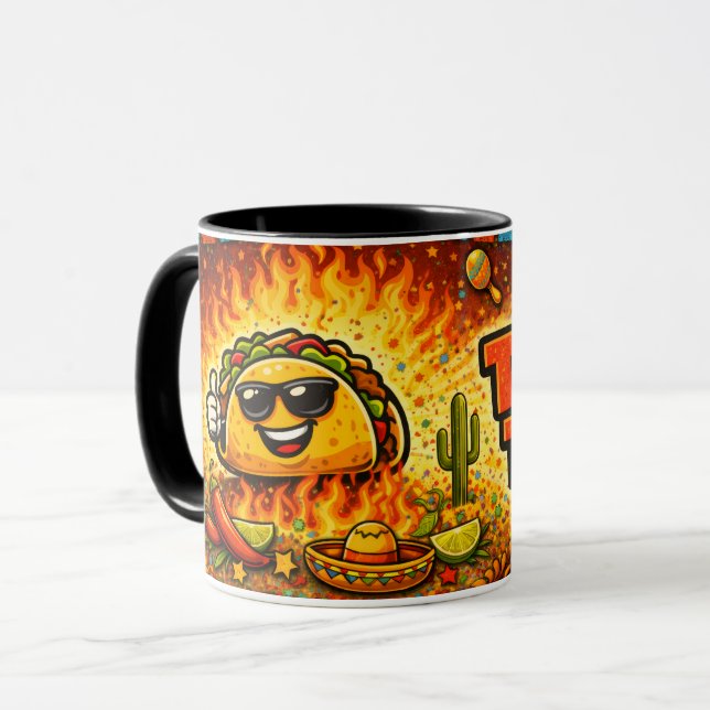 Taco Time - Fiesta Fiasco - Foodie Fiends Mug (Front Left)