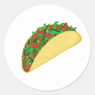 Taco Time - let's eat tacos Classic Round Sticker