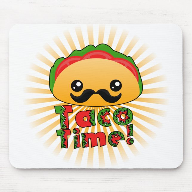 Taco Time Mouse Mat (Front)