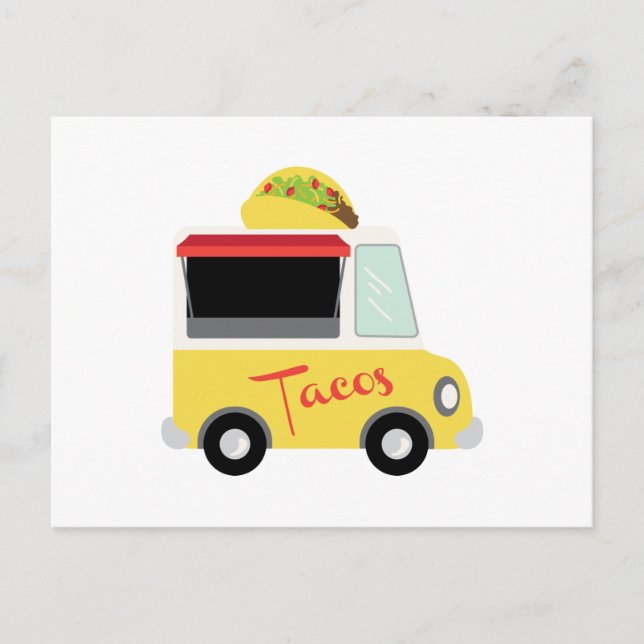 Taco Truck Food Postcard (Front)