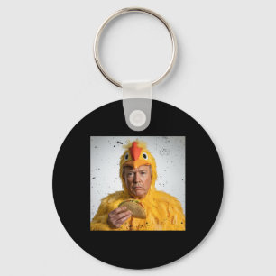 Taco Trump Always Chickens Out Funny Tariffs Humou Key Ring