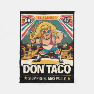 Taco Trump Always Chickens Out Funny Trump Let's G Fleece Blanket