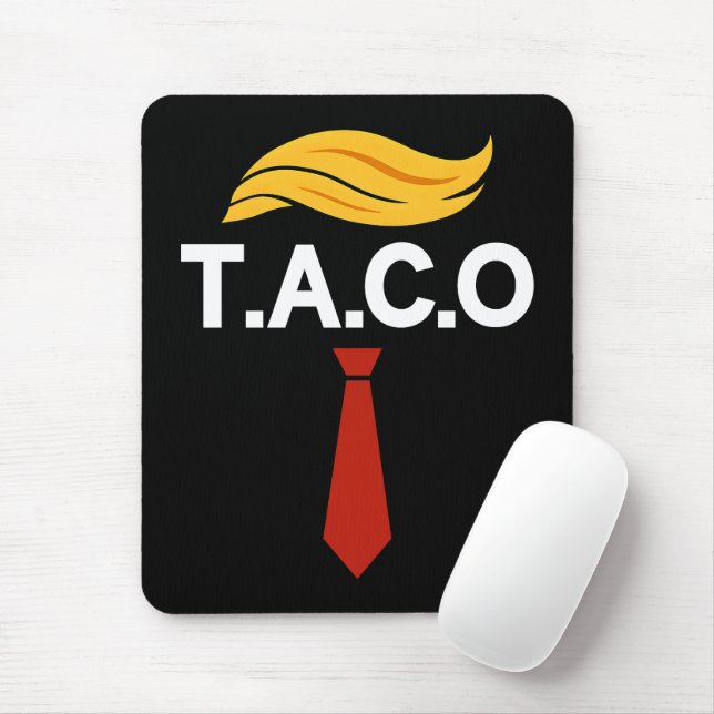 Taco Trump Always Chickens Out Mouse Mat (With Mouse)