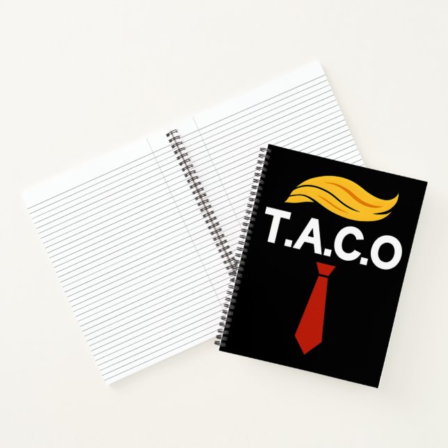 Taco Trump Always Chickens Out Notebook (Inside)
