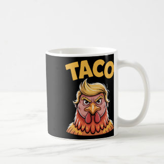 Taco Trump Always Chickens Out Political Humor Tar Coffee Mug