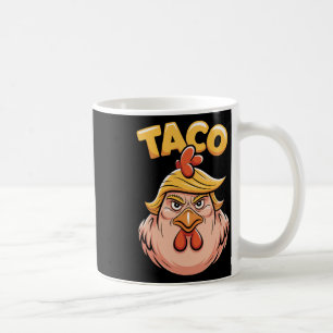 Taco Trump Always Chickens Out Political Humour Ta Coffee Mug