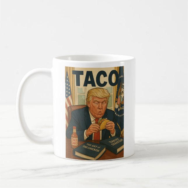 TACO Trump coffee mug. Coffee Mug (Left)