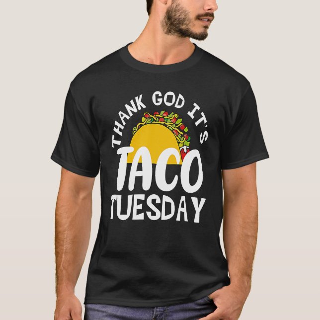 Taco Tuesday Cinco de Mayo For Men Women  Mexican T-Shirt (Front)