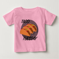 Taco Tuesday Design - Baby Fine Jersey T-Shirt