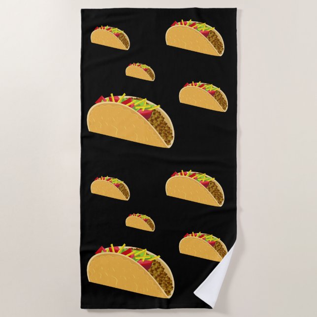 Taco Tuesday Design - Beach Towel (Front)