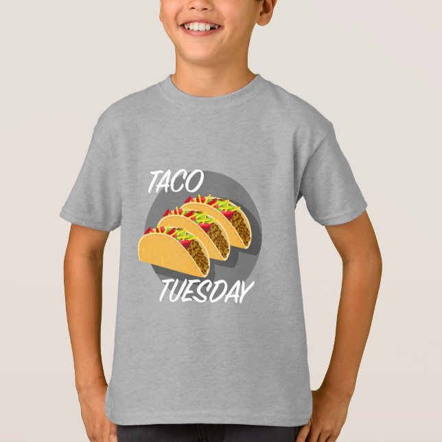 Taco Tuesday Design - Kids' Basic T-Shirt (Front)