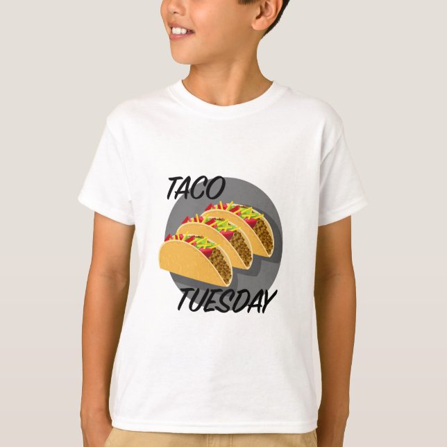 Taco Tuesday Design - Kids' Basic T-Shirt (Front)