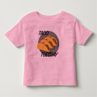 Taco Tuesday Design - Toddler Fine Jersey T-Shirt